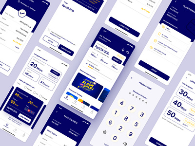 Home Internet Provider App - Indinet app bill blue clean design home indonesia internet mobile pack pattern payment product provider trend ui ux