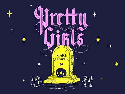 Pretty Girls - The Smiths design gothic graphic design hand hand lettering handlettering illustration lettering music procreate the smiths tshirt