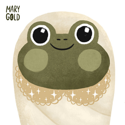 Frog baby art booksillustration character characterdesign childrenbooks create design drawing frog graphic illustration