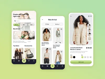 Fashion Store App app beauty concept design fashion ios mobile uidesign uiux web