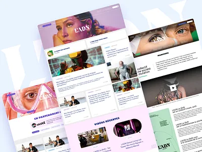 L'ADN / TRENDS MAGAZINE / UI DESIGN branding identity ladn magazine societal trends typography uidesign web