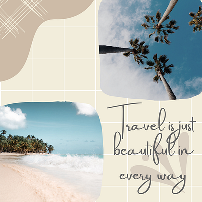 Travel Quotes Template canva templates customize template graphics design instant download pastel colors post templates poster template travel template traveldesign