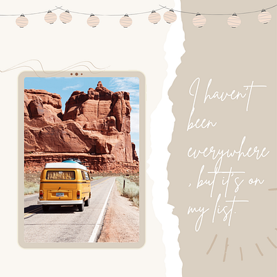 Travel Quotes Template canva template design graphic design poster rodin template travel quotes travel template traveldesign