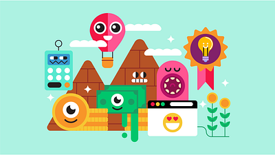 Web Iconography #1 character characters design graphics icon icons illustration illustrator procreate vector web