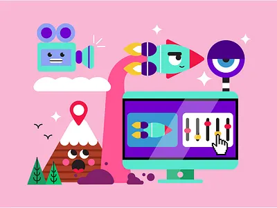 Web Iconography #3 artist design graphics icon icons illustration illustrator procreate web