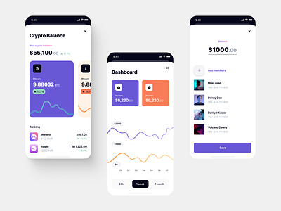 Crypto Wallet App UI design app clean crypto app crypto app design crypto app designs crypto mobile app crypto wallet crypto wallet ui cryptocurrency cryptocurrency app cryptocurrency wallet cryptocurrency wallet app design minimal ui uiux wallet app wallet page design wallet screen ui