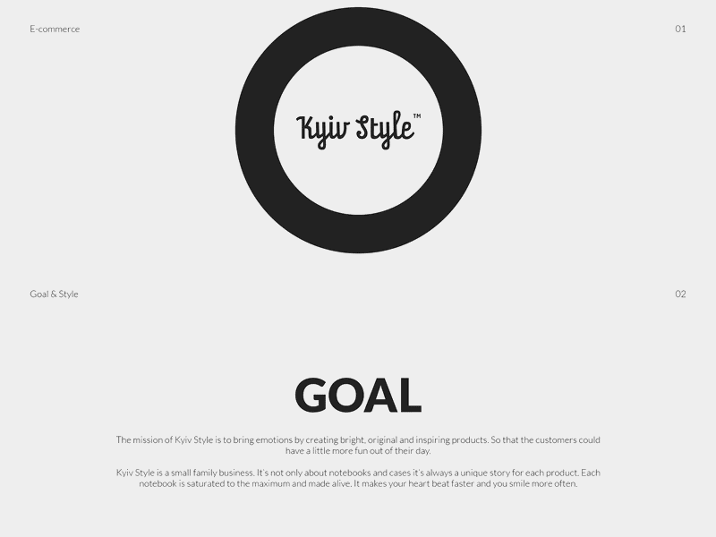 Kyiv Style | eCommerce design black blackwhite brand branding design ecommerce eshop kyiv online store ui ukraine ux white