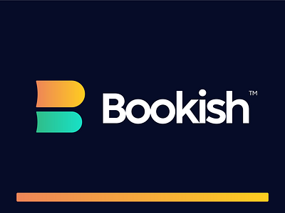 Bookish - Online Education Logo Design academic b letter book branding coding development education graphic design hard skills live class logo design logomark logos logotype online class skill soft skills study video editing videos