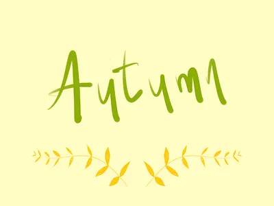 Autumn font hand lettering letters procreate