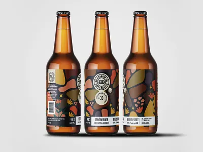 Ténébreuse art direction beer label brewery illustration