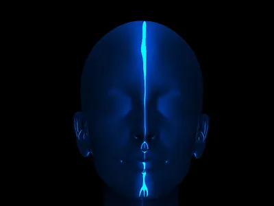 Concept Art HeadZ1.0 - Blue Head cg