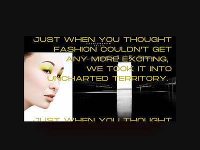 Fashion Show - Website Concept branding design digital design fashion fashion show website fashion web fashion website fashionwebsitedesign modern web modern webdesign nz webdesign nz webdesigner style ui uiux web concept webflow website
