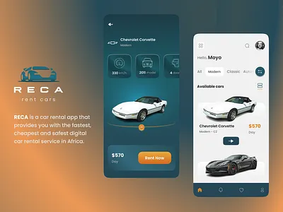 RECA Rent Cars App 3d animation app ui apps design branding business cover design dailyuichallenge design graphic design illustration inspiration logo motion graphics ui
