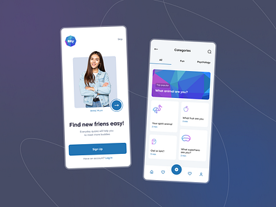 RIIy - Gamified Social App For Teens app branding design flat game game elemnts illustration logo minimal social teens ui ui ux ux