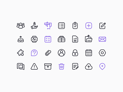 Communications icon set app branding calendar delete error file graphic design icons light logo market mobile navigation note profile task ui ux vactor web