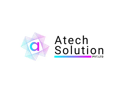 Atechsolution Pvt.ltd logo Concept branding business logo company logo design illustration logo logodesigner minimal ui ux vector