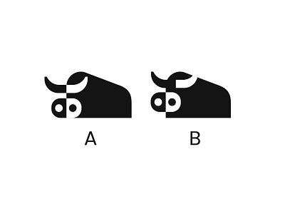 prplbull abstract animal branding bull clever cow creative cute design fitness logo minimal modern negative space simple strong