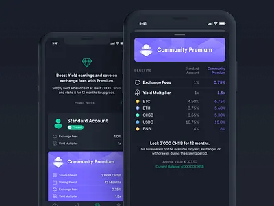 Dark Mode - SwissBorg Community Account upgrade account account upgrade android dark dark mode dark theme ios mobile app night mode upgrade
