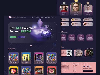 NFT concept "dot challenge no3" concept dotchallenge midschallenge nft ui