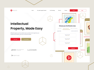 Landing Page Blockchain - ippblock adobexd blockchain chaingraph chains concept concept design crypto design app graphs landing page ui uidesign uxdesign web webdesign website