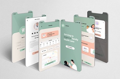 Dental App app design branding dentalapp design google ui