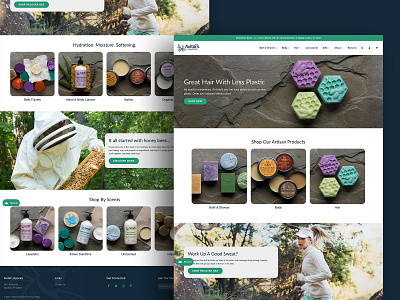 Avital's Apiaries Web Design branding design icon logo organic soap typography ui ux web design website