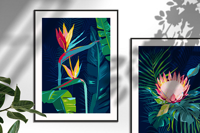 Blossom Africa branding design flower illustration pattern tropical vector