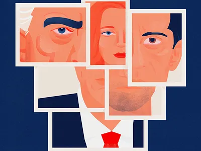 Illustration inspired by HBO serie Succession adobeillustration branding case characterdesign characters creative design editorial editorial illustration faces female character illustration illustrator series