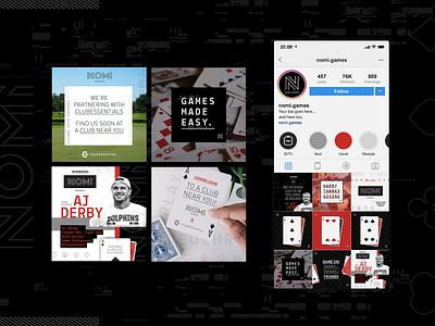 Nomi Games Social Design branding design instagram social social media