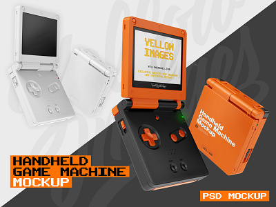 Handheld Game Machine Mockup handheld nft yellowroma