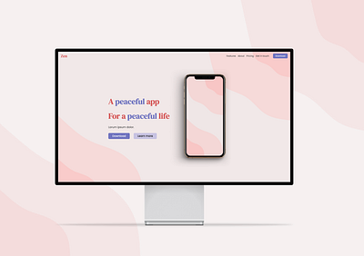 Zen ~ landing page beauty css design figma html landing page pink pro display xdr ui wellness white