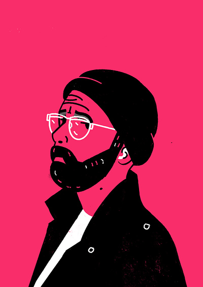 AK-34 2d autoportrait character design face illustration illustrator people portrait procreate