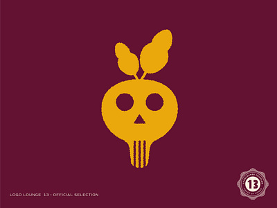 LogoLounge Book 13 Selection beet branding dead dead beet design illustration kansas city logo logolounge minneapolis skull texture typography vector vegan