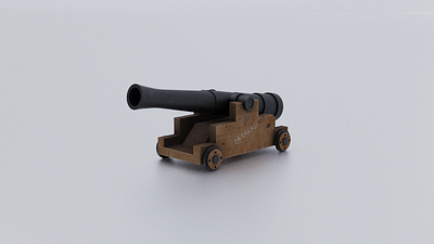 Cannon 3D Low Poly Game Asset Modeling | Blender 3D 3d 3d cannon 3d art 3d artist 3d asset 3d design 3d game 3d game asset 3d model 3d rendering blender cannon cannon 3d cycles design game asset design low poly modeling texture texturing