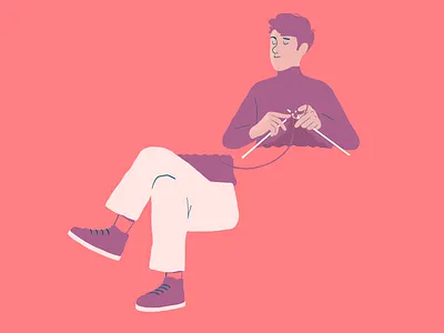 Recreation conceptual illustration editorial illustration illustration knit recreation spot illustration