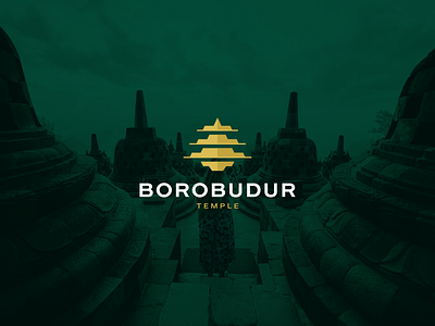 Borobudur Temple borobudur branding character design icon indonesia logo logomark logotype magelang mark symbol temple vector