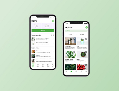 Plant tracking app concept