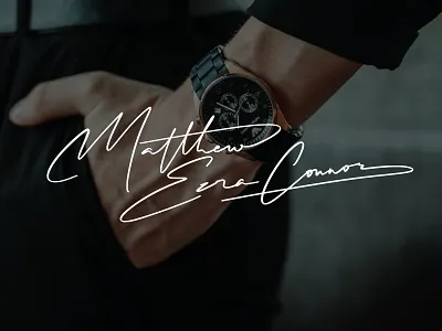 Signature Logo - Unique calligraphy design handlettering illustration lettering logo signature typography vector