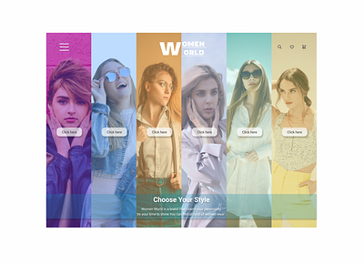 women world fashion landing page design app design fashion site figma graphic design landing page ui