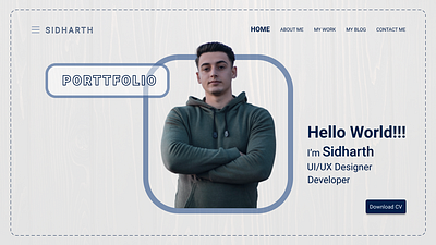 Portfolio Design app design figma graphic design landing page portfolio design ui ui design challenge