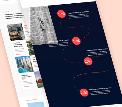 Fortune Projects - Timeline branding design future illustration timeline ui work