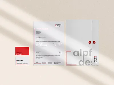 alpframe design corporate design graphic design logo typography