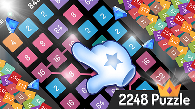 2248 - Number Puzzle 3d animation branding design game graphic design illustration logo motion graphics typography ui vector website