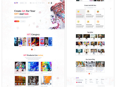NFT Digital Assets Marketplace Template animation cryptocurrency design designerforux digital assets landing page landing page design logo nft nft website template design ui uiux design uiux designer web design