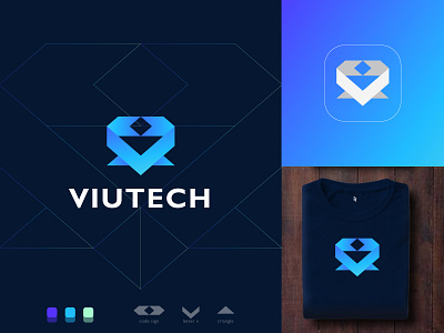 Viutech Branding Logo Design app icon best logo designer branding brandmark creative gradient logo graphic design illustration letter v logo folio logo inspiration logo maker logo type minimalist logo modern logo design professional visual identity