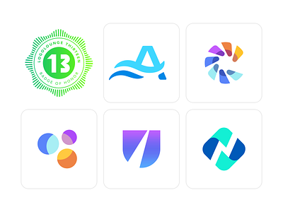 Tech logos - Selection of Recent logo designs abstract ai app blockchain logo brand colorful colourful logo crypto design finance fintech geometric geometry icon logo logos modern software logo tech logo tech technology