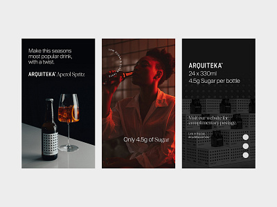 ARQUITEKA Brand Refresh (Social Content) brand refresh branding design graphic design identity instagram story layout portfolio social typography