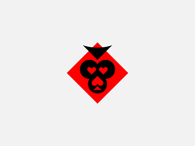 MANDRILL CASINO brand card casino clubs crown diamonds gambling hearts identity idolize irakli dolidze king logo mandrill mark monkey spades symbol visual