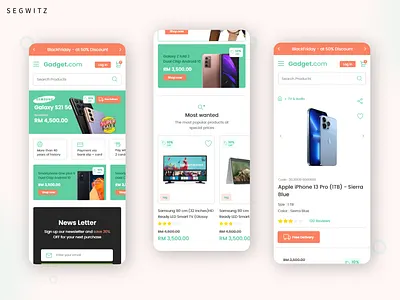 Gadget Store Ecommerce Web ui ecommerce ui ecommerce web ui gadget web ui ui ui design uiux design web ui website design
