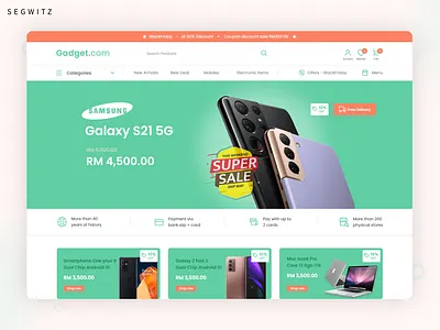 Gadget Store eCommerce design designbuild ecommerce web ecommerce website gadget web ui ui ui tips web web ui website design